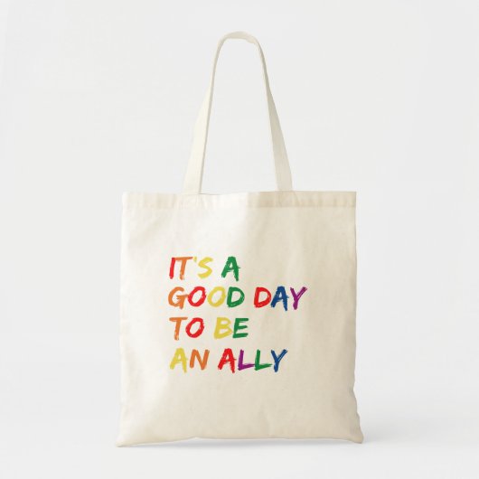 Proud Ally Pride Gay LGBT Maand Parade Gift Tote Bag (Voorkant)