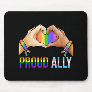 Proud Ally Pride LGBT Transgender Flag Heart Gay L Muismat