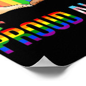 Proud Ally Pride LGBT Transgender Flag Heart Gay L Poster (Hoek)
