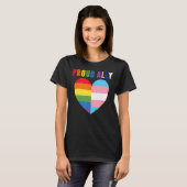 Proud Ally Pride Lgbt Transgender Flag Heart Gay L T-shirt (Voorkant volledig)