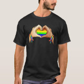 Proud Ally Pride Lgbt Transgender Flag Heart Gay L T-shirt (Voorkant)