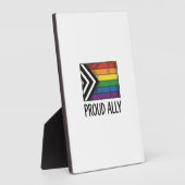 Proud Ally Pride-vlag Vector T-shirt ontwerp_1 Fotoplaat (Zijkant)
