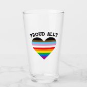 Proud Ally Progress Pride Glas (Voorkant)