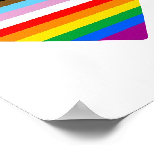 Proud Ally Progress Pride Poster (Hoek)