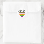 Proud Ally Progress Pride Ronde Sticker (Tas)