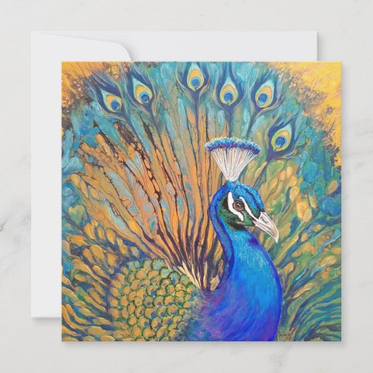 Proud als Peacock Bedankkaart (Voorkant)