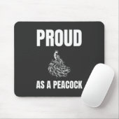 Proud als Peacock Muismat (Met muis)