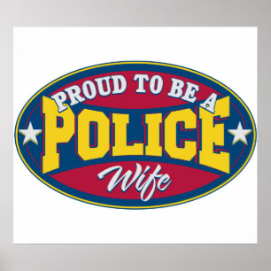 Proud als vrouw van de politie poster
