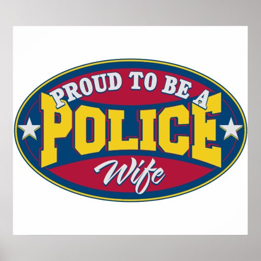 Proud als vrouw van de politie poster (Voorkant)
