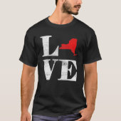 Proud America Citizen State Flag Land Map Love New T-shirt (Voorkant)