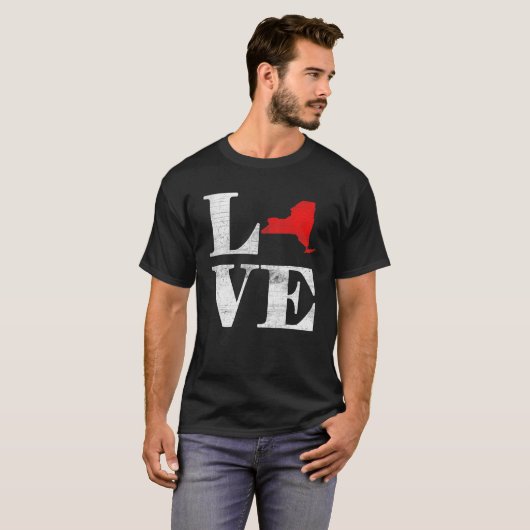 Proud America Citizen State Flag Land Map Love New T-shirt (Voorkant volledig)