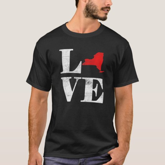 Proud America Citizen State Flag Land Map Love New T-shirt (Voorkant)