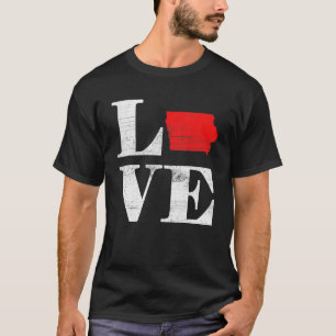 Proud America Citizen State Flag Land Map Love T-shirt