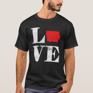 Proud America Citizen State Flag Land Map Love T-shirt