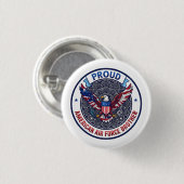 Proud American Air Force Brother Ronde Button 3,2 Cm (Voorkant /achterkant)