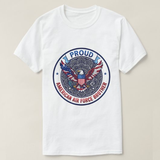 Proud American Air Force Brother T-shirt (Design voorkant)