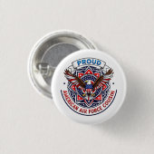 Proud American Air Force Cousin Ronde Button 3,2 Cm (Voorkant /achterkant)