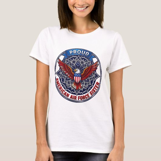 Proud American Air Force Sister T-Shirt (Voorkant)