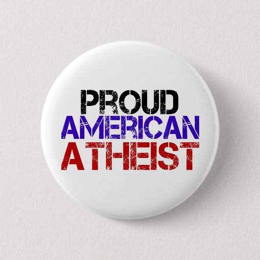 Proud American Atheist Ronde Button 5,7 Cm (Voorkant)