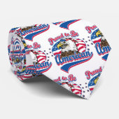 Proud American Bald Eagle Stropdas (Opgerold)