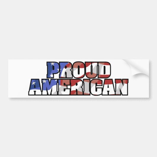 Proud American bumper sticker (Voorkant)