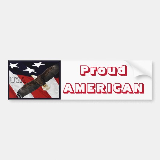 Proud American Bumpersticker (Voorkant)