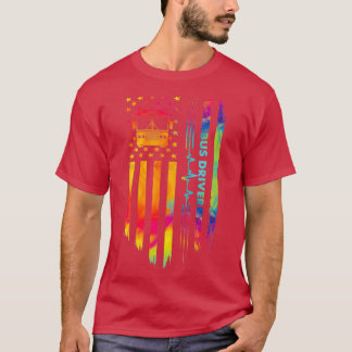 Proud American Bus Driver Shirt
