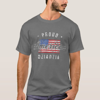 Proud American Dziadzia , 4 juli Gift USA T-shirt