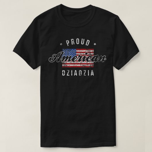 Proud American Dziadzia , 4 juli Gift USA T-shirt (Design voorkant)