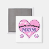 Proud American Foxhound mama Magneet (Voorkant / Achterkant)