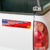Proud American geen socialist Bumpersticker (Op Truck)