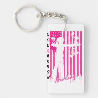 Proud American Huntress Pink Sleutelhanger