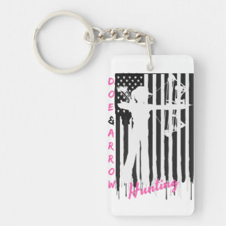 Proud American Huntress Sleutelhanger Black/White