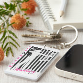 Proud American Huntress Sleutelhanger Black/White (Voorkant Rechts)