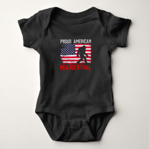 Proud American Neanderthaler Amerikaanse vlag & Romper