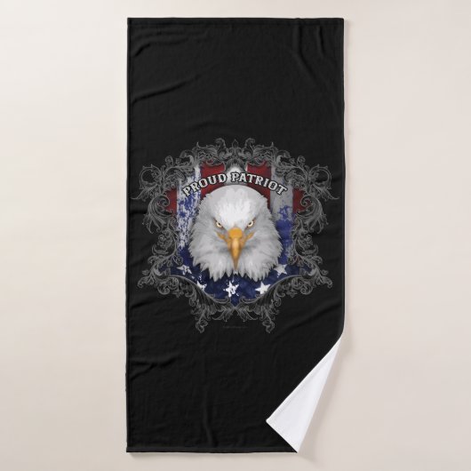 Proud American Patriot Badhanddoek (Badhanddoek)