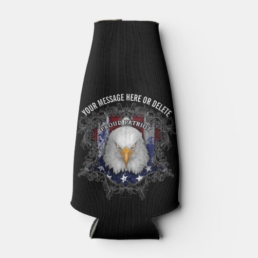 Proud American Patriot Bottle Cooler (Voorkant)