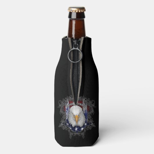 Proud American Patriot Bottle Cooler (Fles Achterkant)