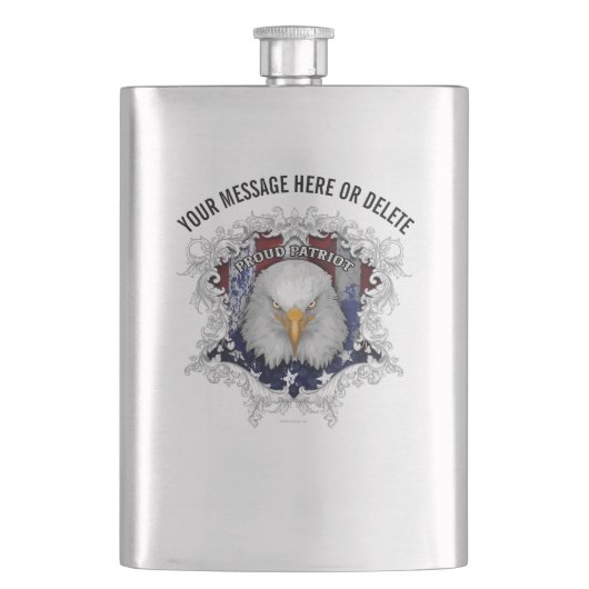 Proud American Patriot Flask Flacon (Voorkant)