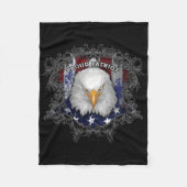 Proud American Patriot Fleece Deken (Voorkant)