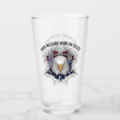 Proud American Patriot Glass Glas (Achterkant)