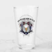 Proud American Patriot Glass Glas (Voorkant)