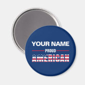 Proud American Personalized Magneet (Voorkant / Achterkant)
