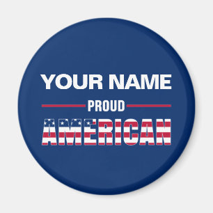Proud American Personalized Magneet