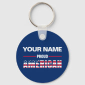 Proud American Personalized Sleutelhanger (Voorkant)
