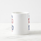 Proud American Pet Dog Dad Lover US Flag Koffiemok (Center)