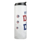 Proud American Pet Dog Dad Lover US Flag Thermosbeker (Gedraaid links)