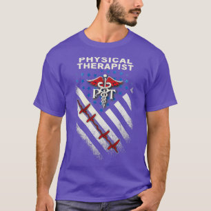 Proud American Physical Therapist T-shirt