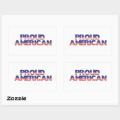 Proud American Rechthoekige Sticker (Vel)