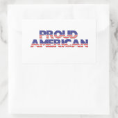 Proud American Rechthoekige Sticker (Tas)